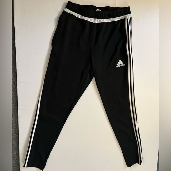 Adidas Men’s Jogger Sweat Pants Black &White - Picture 4 of 5